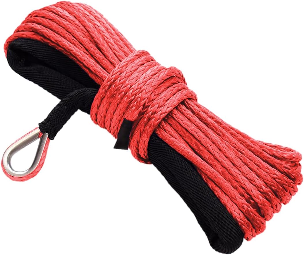 Synthetic Winch Rope Red 15m 6mm