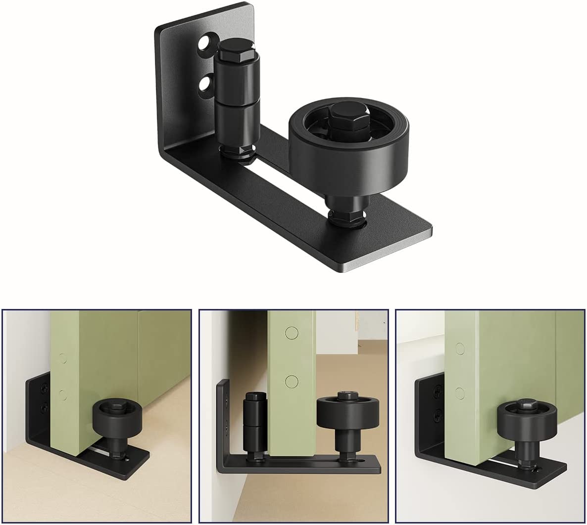 Sliding Barn Door Hardware Bottom Adjustable Roller