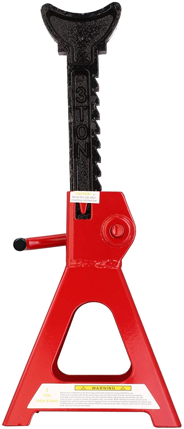 Axle Stand Pair Steel Jack Auto Stands, 3 Ton Capacity