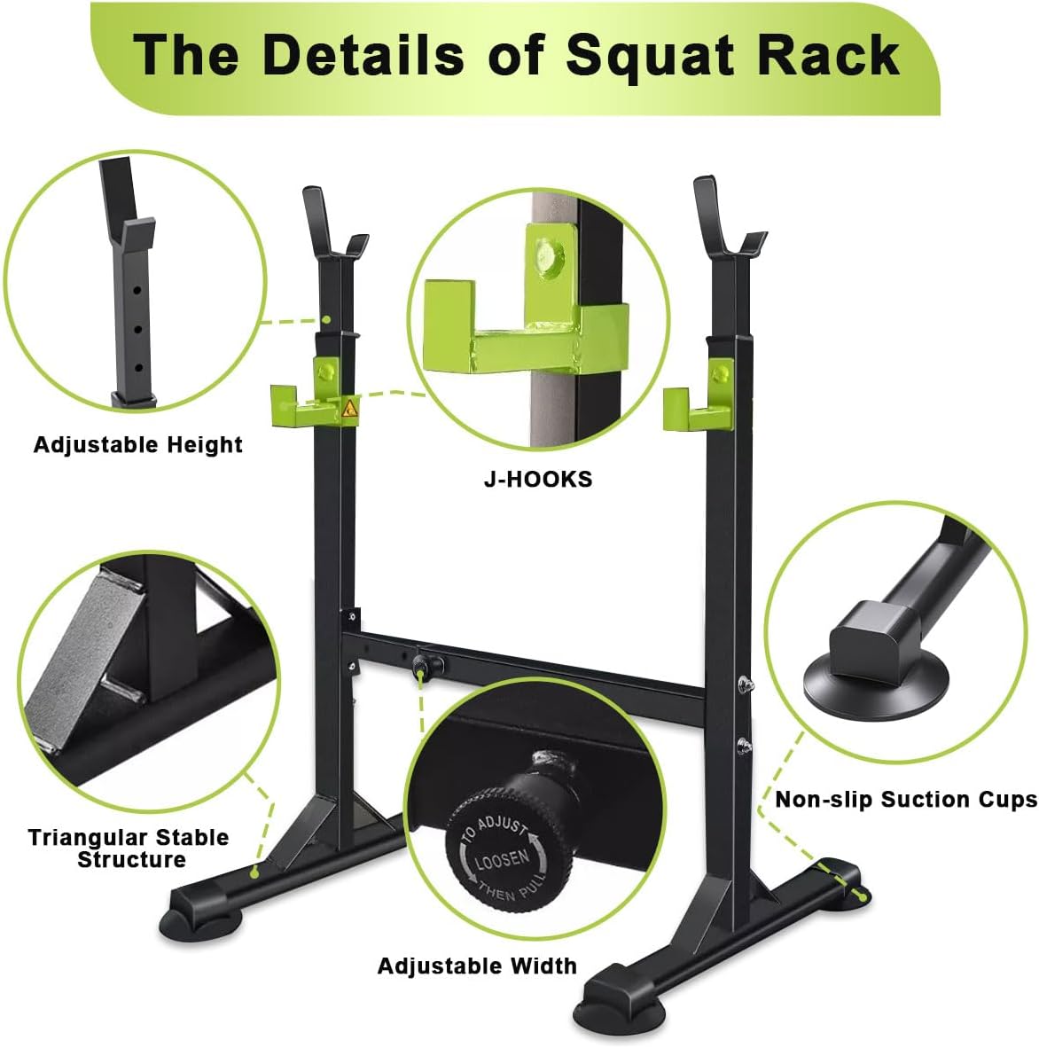 Adjustable Squat Rack Stand
