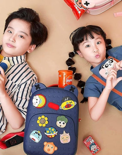 Kids Tide Satchel Cartoon Backpack-Blue