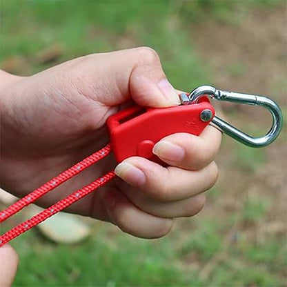 ECOTREK Reflective Ratchet Guy Ropes – Adjustable Tent Tie Down Ropes with Pulley JP5687