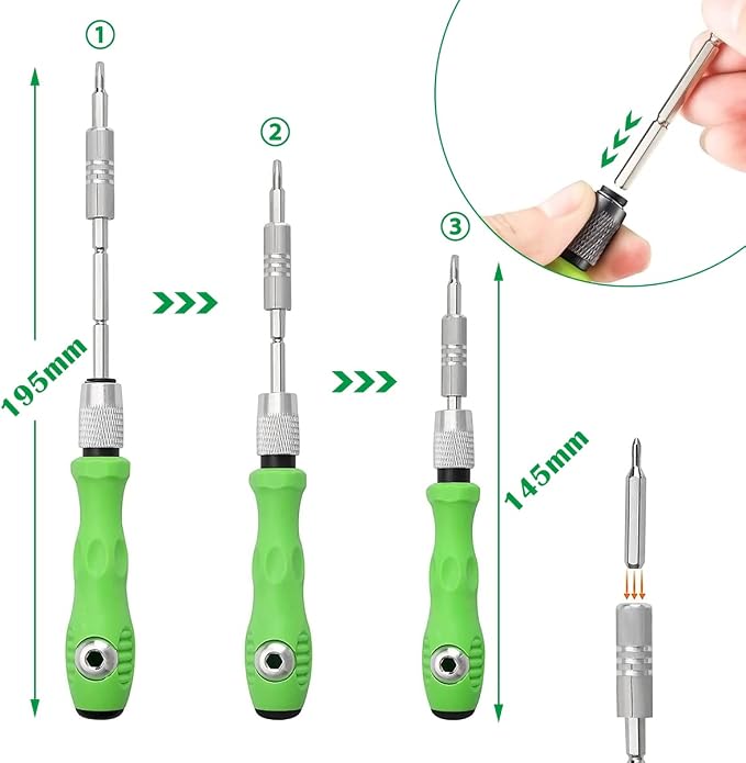 32-in-1 Magnetic Precision Screwdriver Set HCX71403