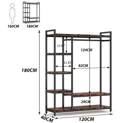 Metal Wardrobe Clothes Rack Clothes Organizer