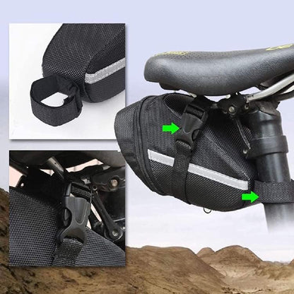 Bicycle Saddle Bag – Lightweight Velcro Seat Bag for MTB, Road Bike & E-Bike JS15505