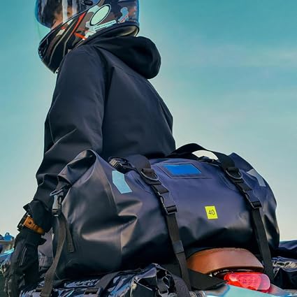 Waterproof Motorcycle Tail Bag – 40L / 66L Roll-Top PVC Duffle BQF11412