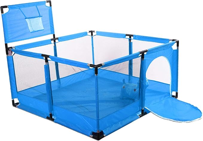 Baby Kids Playpen Yard Fence Play Pen Blue
