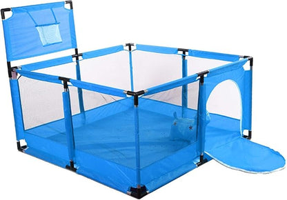 Baby Kids Playpen Yard Fence Play Pen Blue