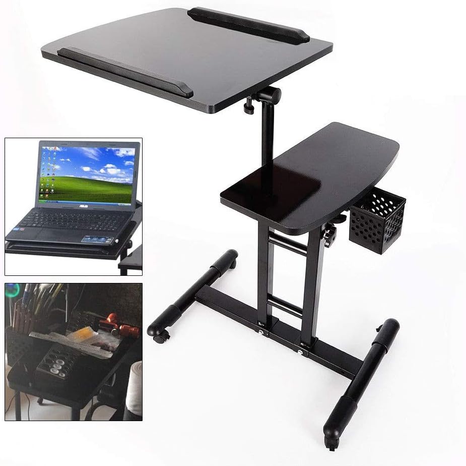 Laptop Table Desk Stand Adjustable Black