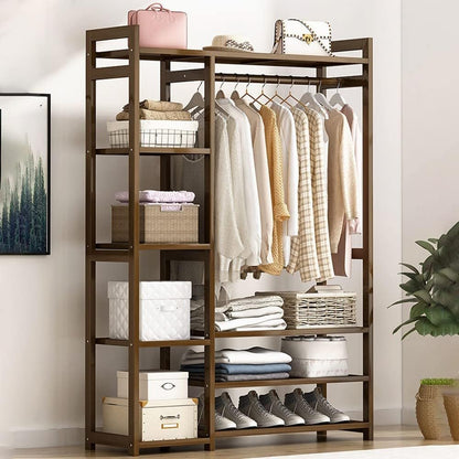 Bamboo Wardrobe Clothes Rack