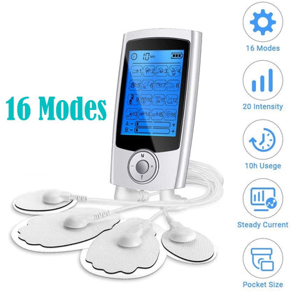 Electric TENS EMS Massager for Muscle Stimulation and Pain Relief