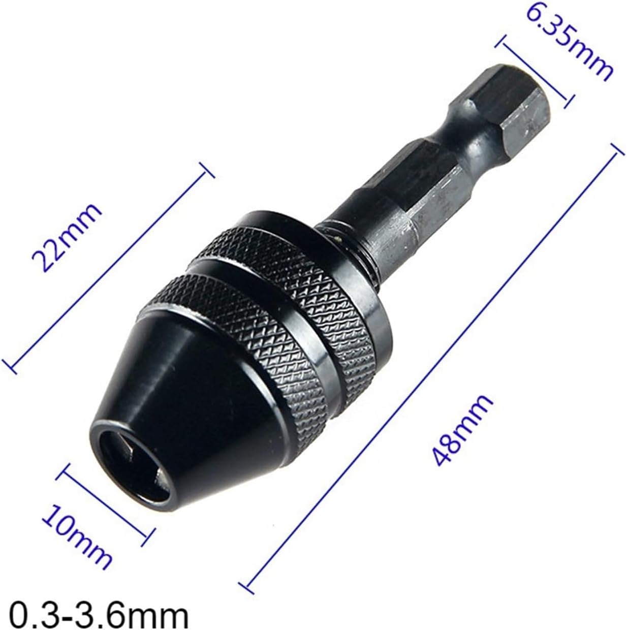 Drill Chuck Adapter Hex 0.3-3.4mm
