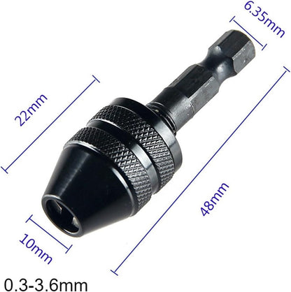 Drill Chuck Adapter Hex 0.3-3.4mm