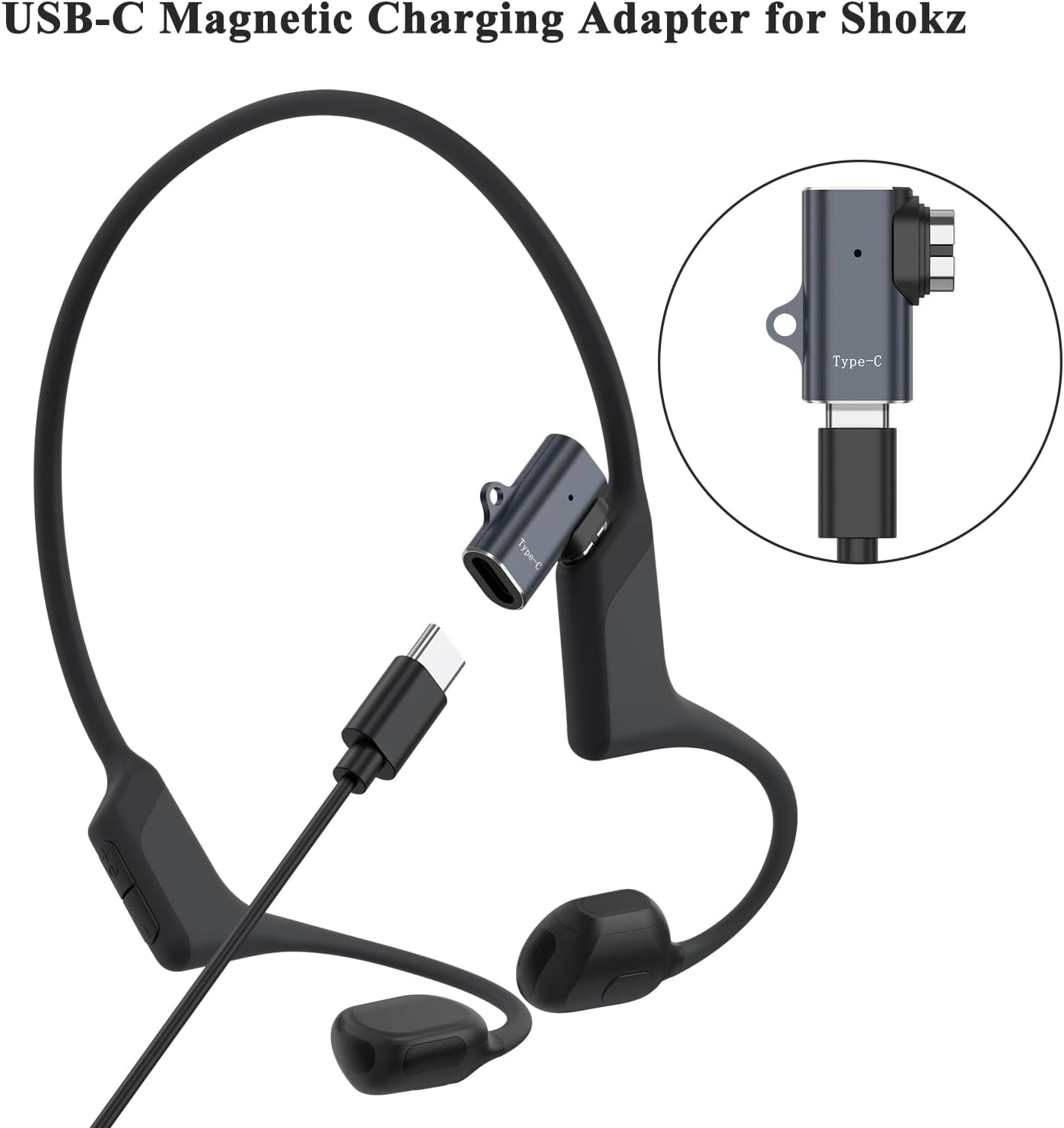 USB C Magnetic Charger Adapter for Shokz Charging Adapter