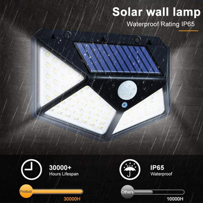 114 LED Solar Motion Outdoor Sensor Wall Light Automatic Light
