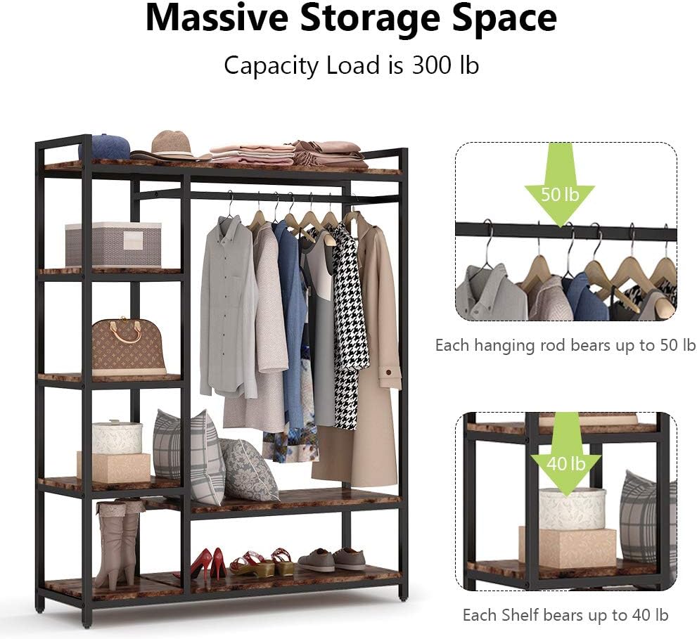 Metal Wardrobe Clothes Rack Clothes Organizer
