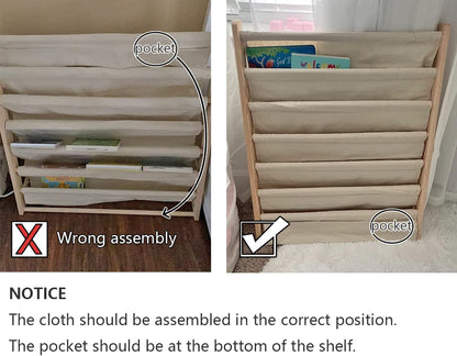Kids Bookshelf Book Rack Stand Bookcase