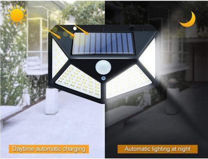 114 LED Solar Motion Outdoor Sensor Wall Light Automatic Light
