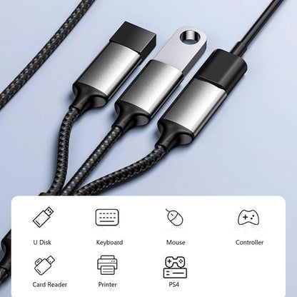 USB to 3x USB Female Extension Cable 1.2m