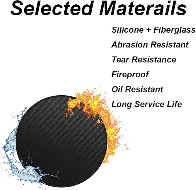 ECOTREK Round Heat-Resistant Fire Pit Mat – HC15003
