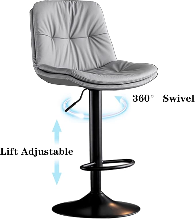 Height Adjustable Bar Stool High Counter Bar Stools