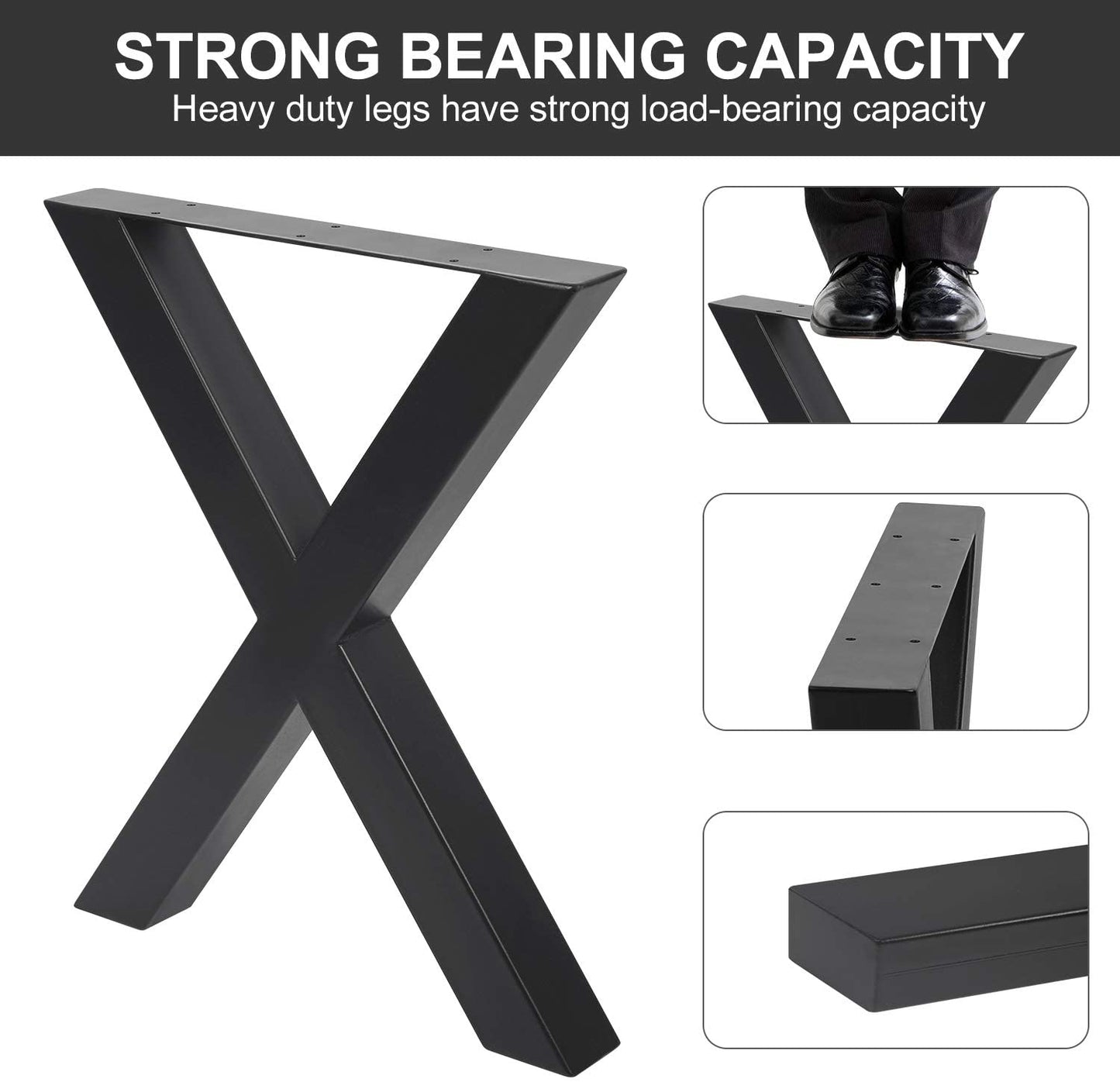 Metal Table Legs desk Bench Legs X Shape
