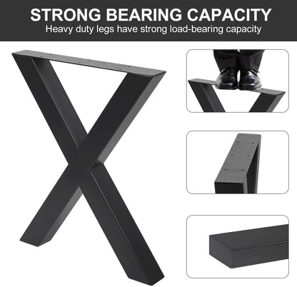 Metal Table Legs desk Bench Legs X Shape
