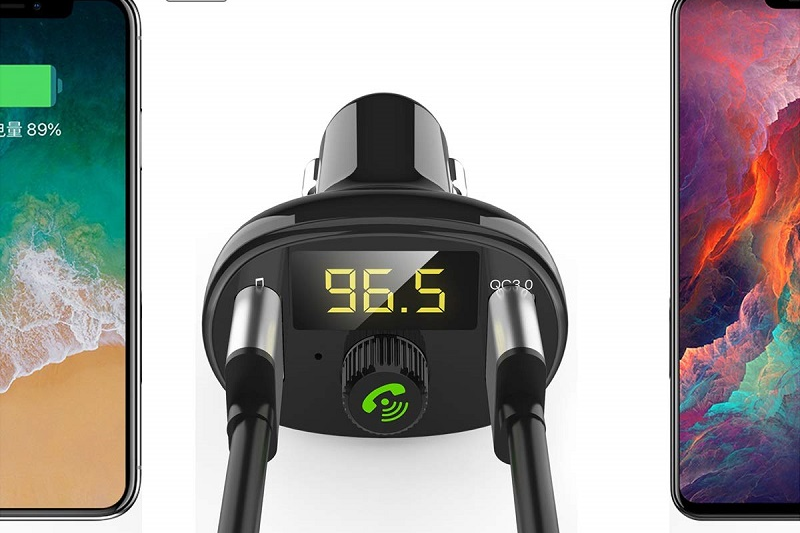 Car Bluetooth Receiver Wireless Radio Adapter Hands-Free Car Kit