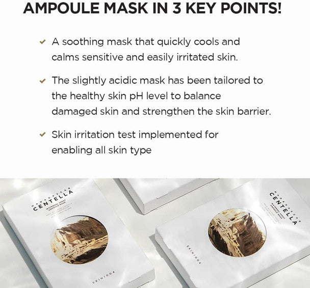SKIN1004 Madagascar Centella Watergel Sheet Ampoule Mask (5 Pack)
