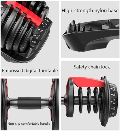 Adjustable Dumbbells 24Kg Pair