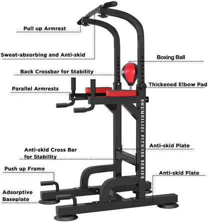 Chin Up Pull Up Chin Up Station Power Tower with Boxing