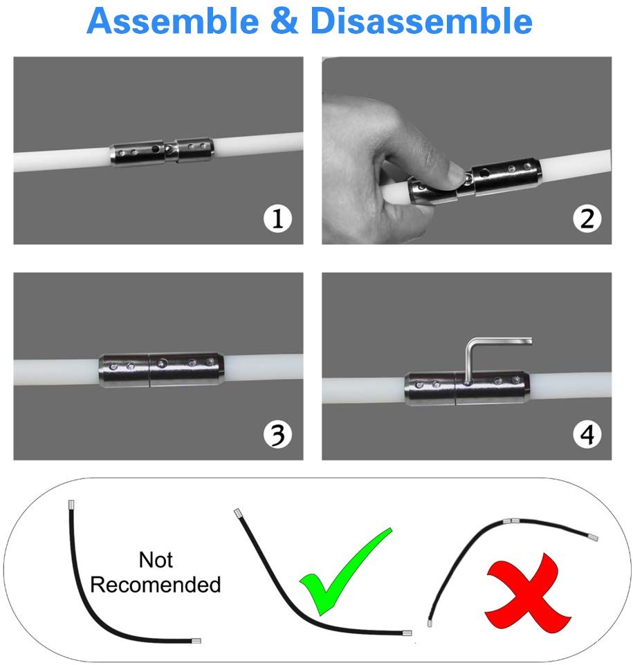 Chimney Cleaner Kit Flexible Dryer Vent
