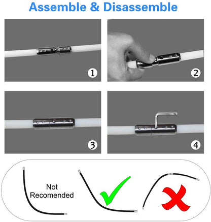Chimney Cleaner Kit Flexible Dryer Vent