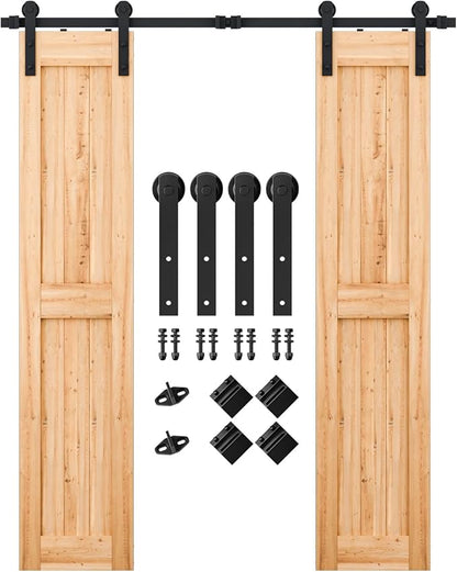 Barn Door Sliding Double Door Hardware Kit 3m