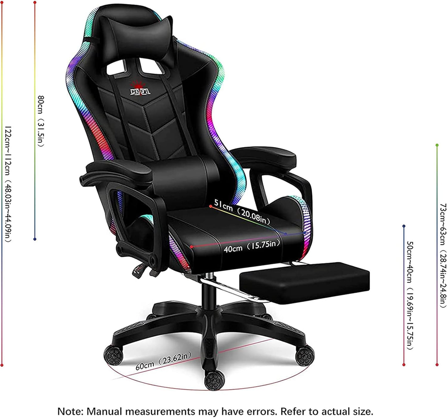 Gaming Chair Speaker and RGB Light (Yellow)