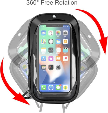 6.4 inch Universal Bicycle Phone Holder & Waterproof Handlebar Mount Bag TG116611