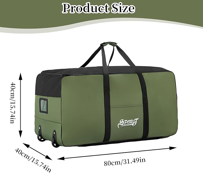 Large 120L Waterproof Travel Bag with Wheels LX7131