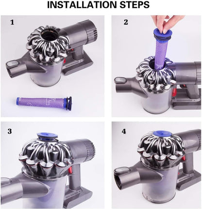Compatible with Filter for Dyson V6, V7 & V8 Compatible With Replacement Vacuum Cleaner
