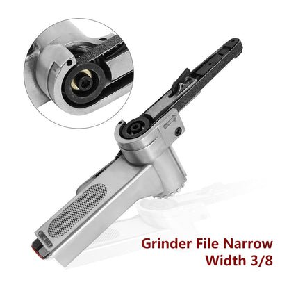 Air Belt Sander with Sanding Belts (Pneumatic Tool)