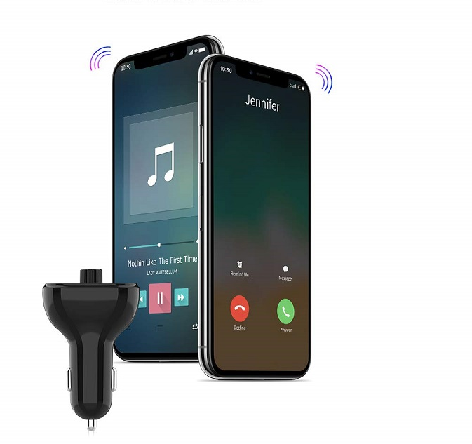 Car Bluetooth Receiver Wireless Radio Adapter Hands-Free Car Kit