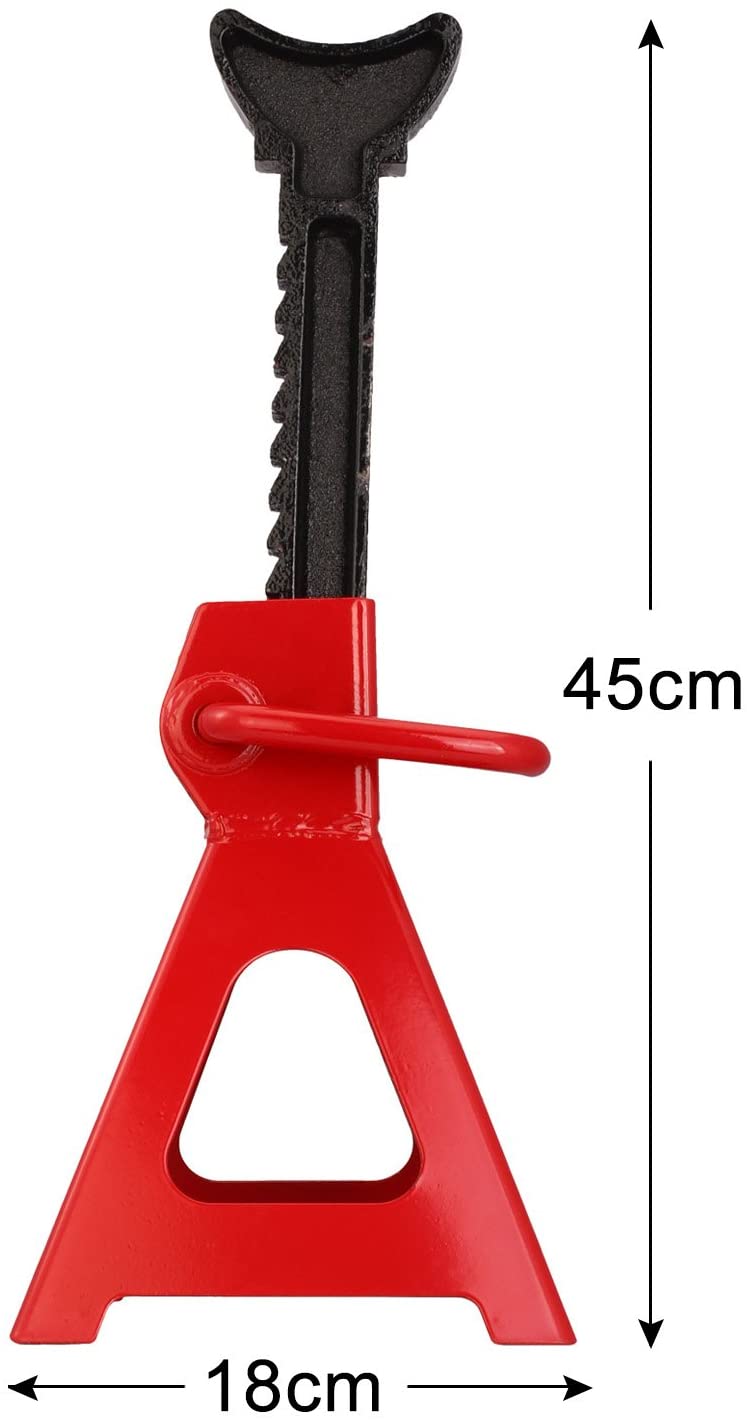 Axle Stand Pair Steel Jack Auto Stands, 3 Ton Capacity