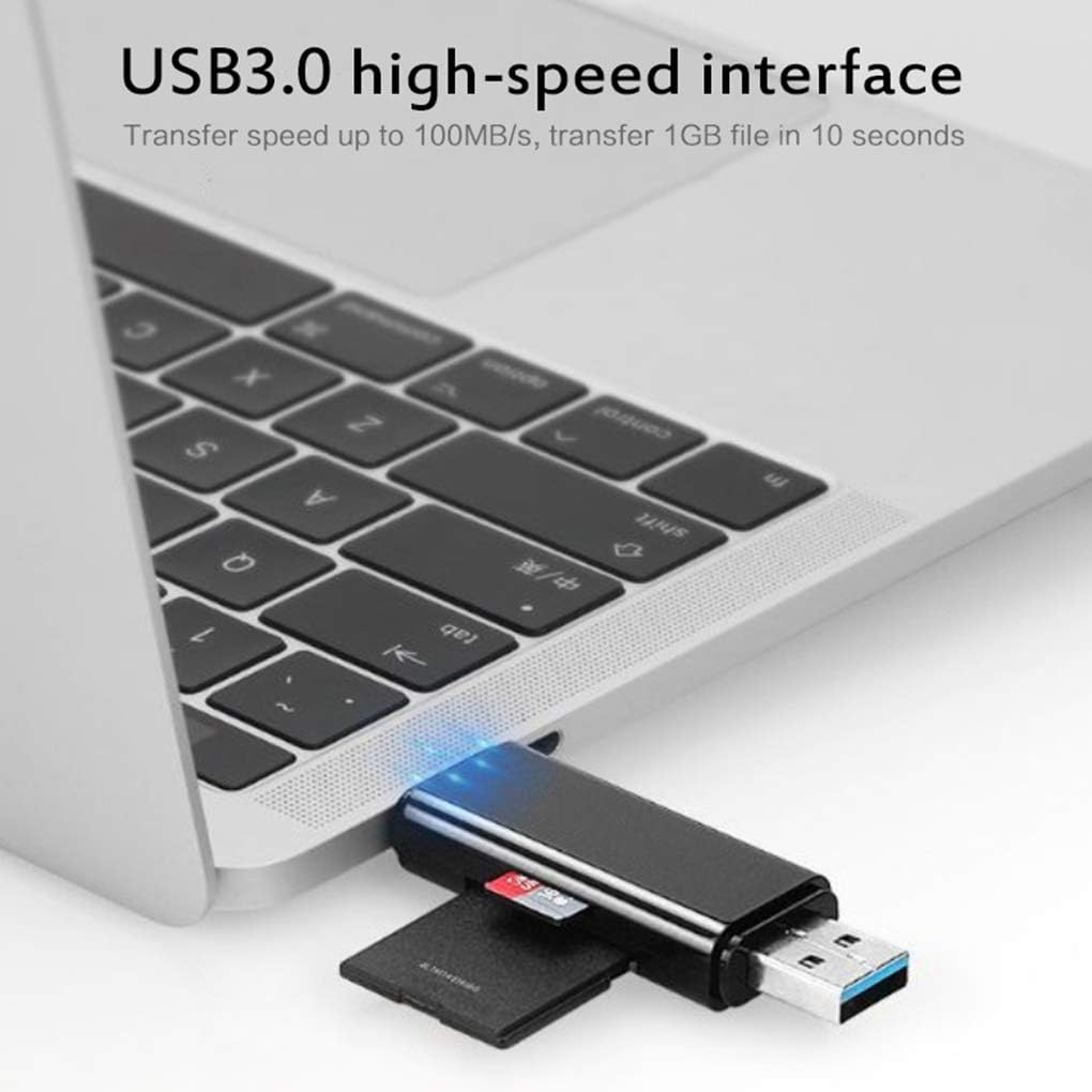3 in 1 USB-C SD Micro SD Memory Card Reader