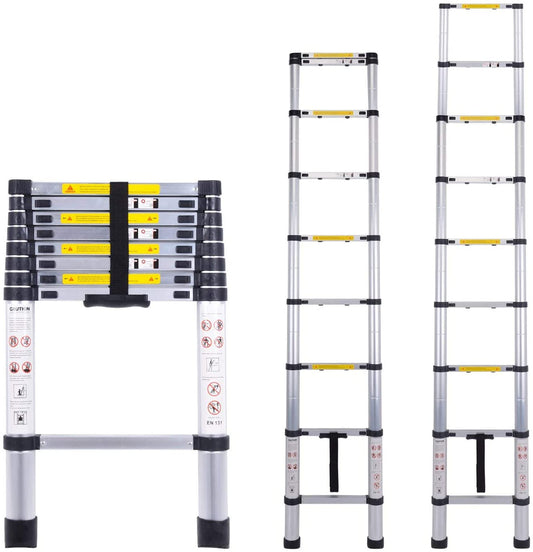 Ladder Telescopic Aluminium Extension Ladder 2.9m