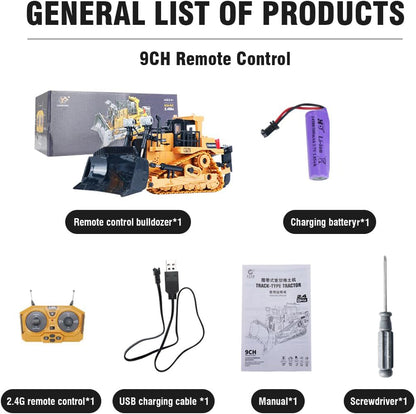 RC Bulldozer Remote Controlled Toys