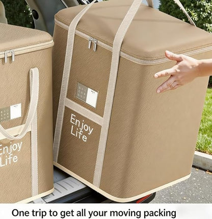Extra Large Foldable Zipper Storage Bag – Wardrobe Organiser & Moving Box YN01605
