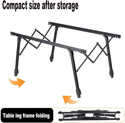 Aluminium Height Adjustable Egg Roll Camping Table – Portable Outdoor Table 89cm
