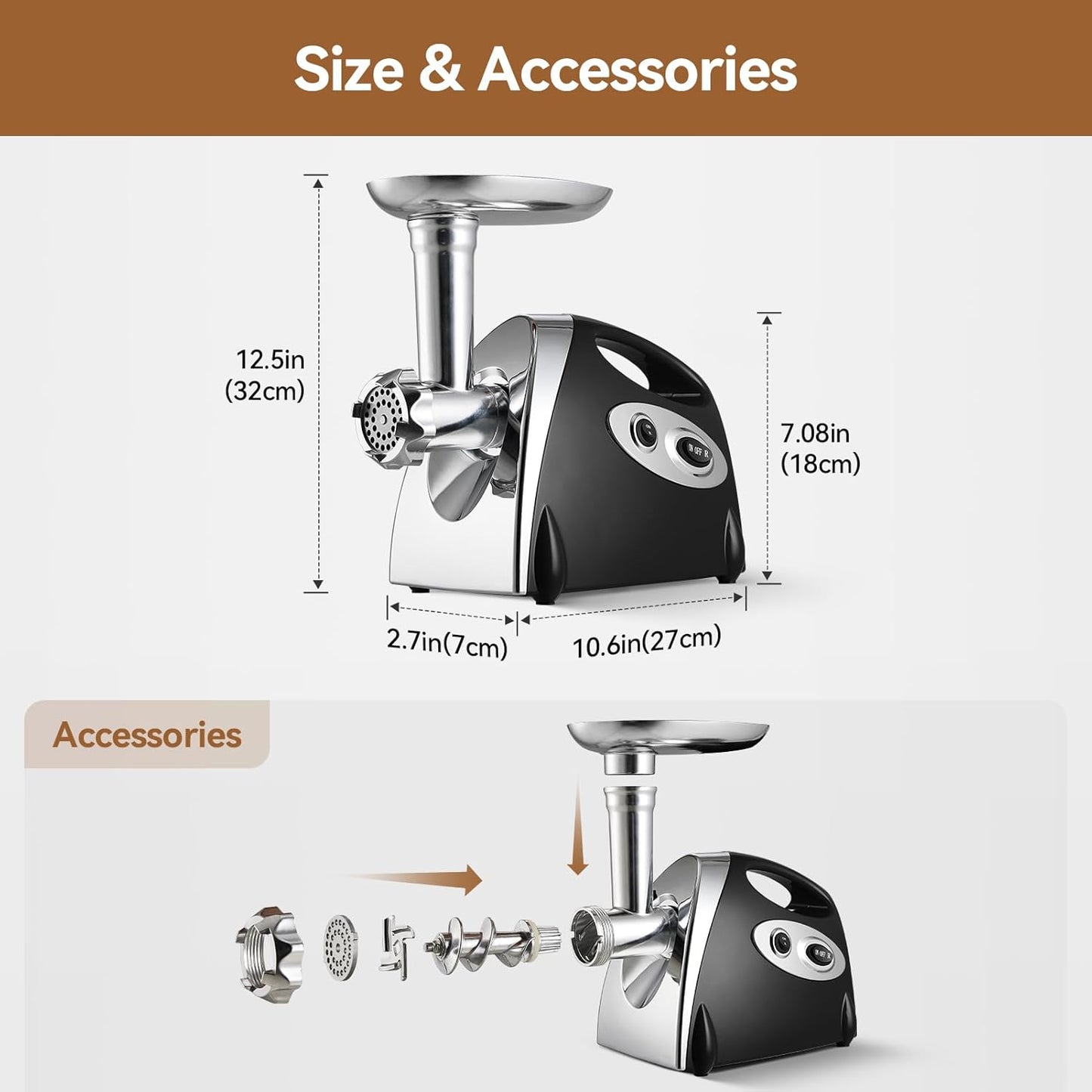 Meat Grinder Mincer Sausage Maker