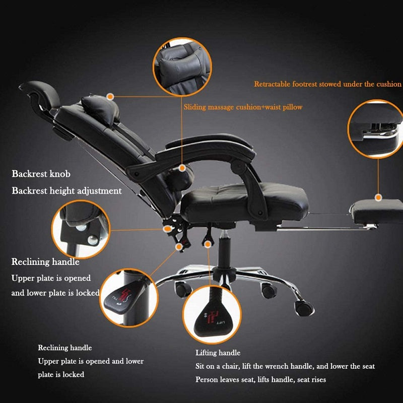 Office Chair with Footrest Computer Chair
