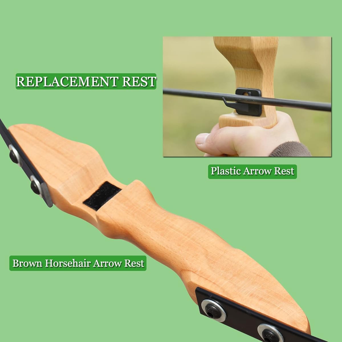 40lbs Archery Hunting Recurve Bow (Wood)