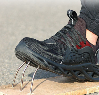 Steel Toe Work Shoes Safety Sneakers Industrial Shoes Lightweight Puncture Proof